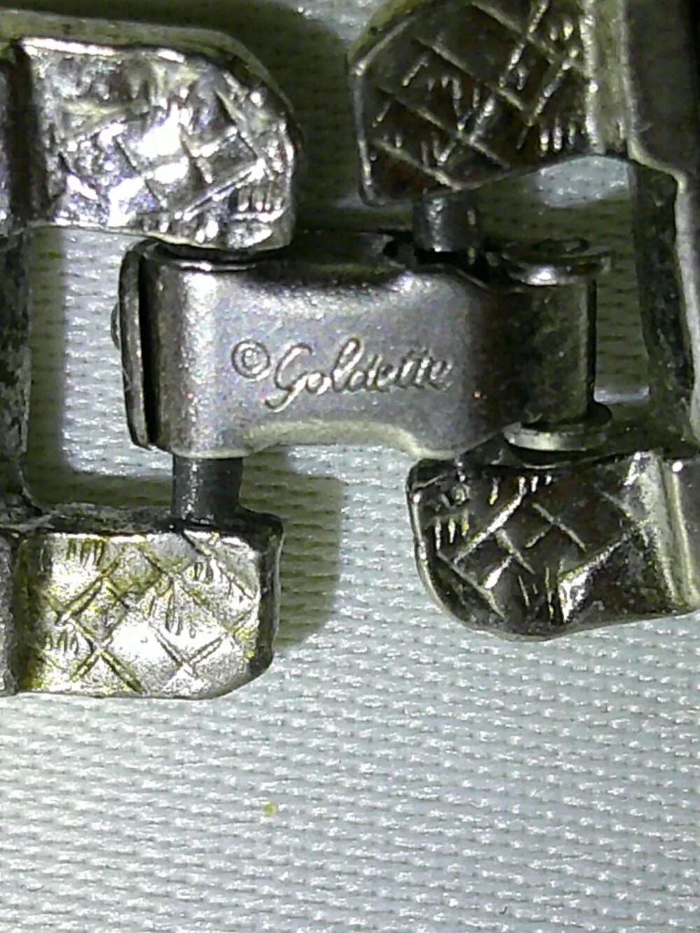 Vintage Goldette NY Bracelet Panther Link Silver Tone 7-1/4